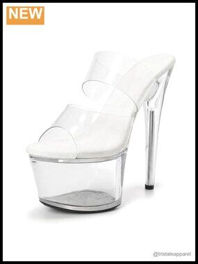 Womens 7 Inch Platform Sandal Heels Exotic Pole Dance Shoes